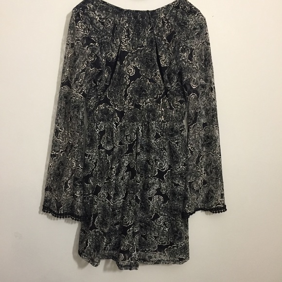 Francesca’s: Black Mesh Lace Dress - Picture 3 of 4